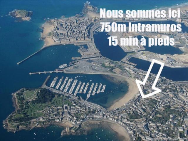 La Cabane - Petit Studio Mansarde - Plage 50M - Rue Gratuite Saint-Malo Zewnętrze zdjęcie